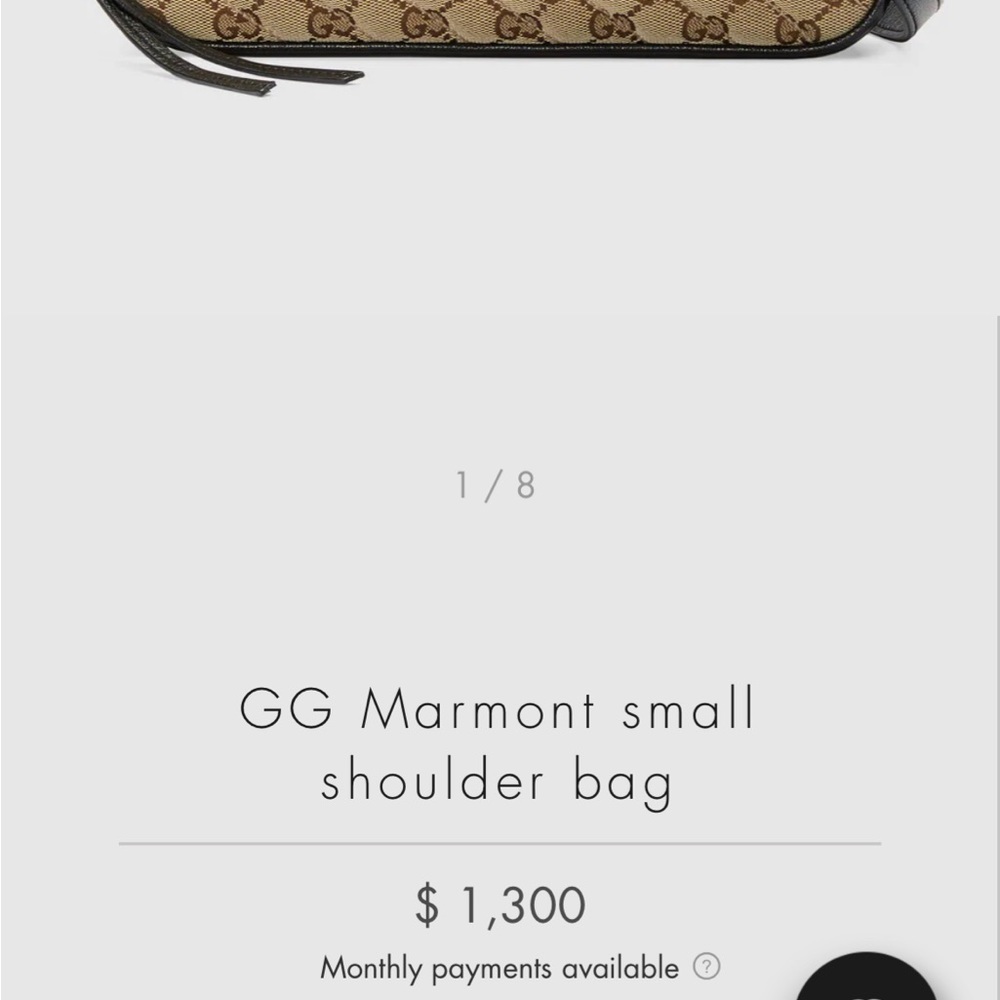 Authentic Gucci Marmont bag with supreme canvas - Picture 11 of 13